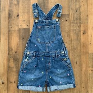 GAP Kids Denim Shortall Star Embroidery